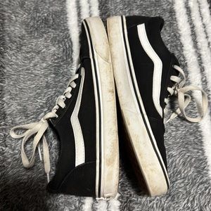 Black and white vans